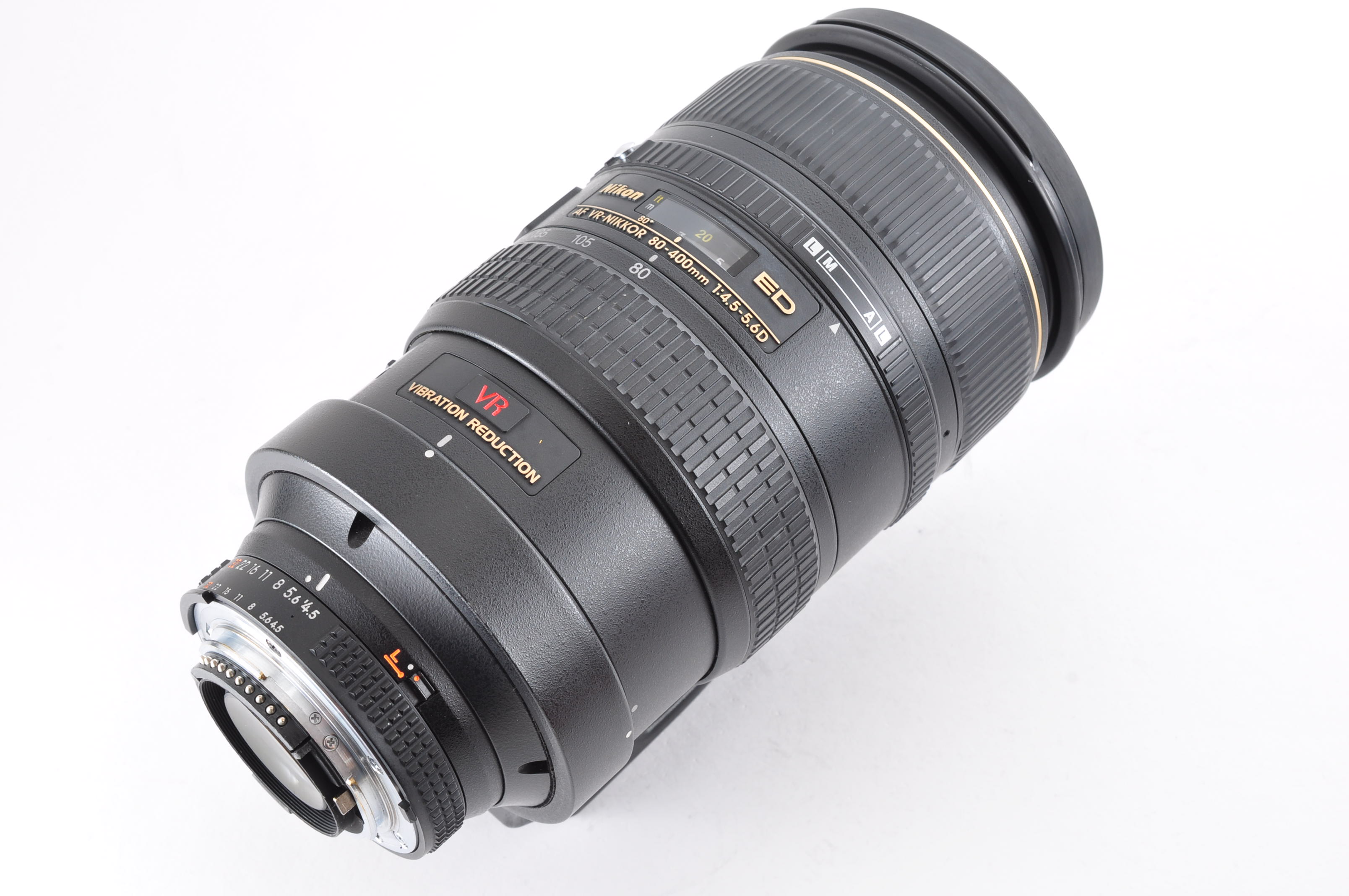 Nikon AF VR-NIKKOR 80-400mm F/4.5-5.6 D ED Telephoto Lens w Nikon AF VR-NIKKOR 80-400mm F/4.5-5.6 D ED Telephoto Lens w